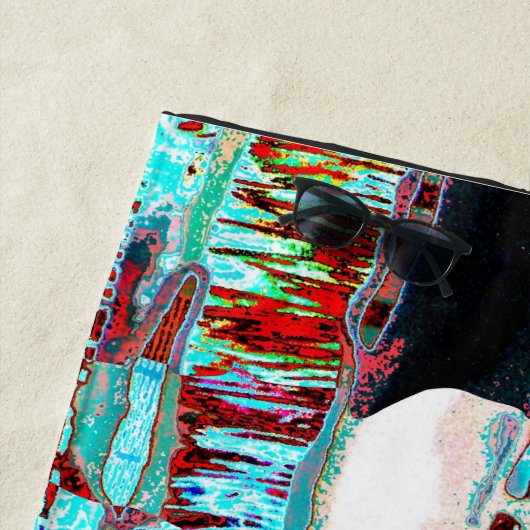 Beach Towel – Collapse Reflection Abstract Design Strandlaken (In situ)