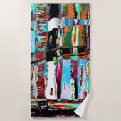Beach Towel – Collapse Reflection Abstract Design Strandlaken (Voorkant)