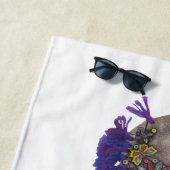 Beach Towel - familie van Paarse vis Strandlaken (In situ)