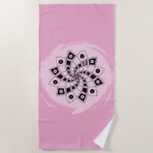 Beach towel "Fibonacci" (hand drawn) Strandlaken (Voorkant)