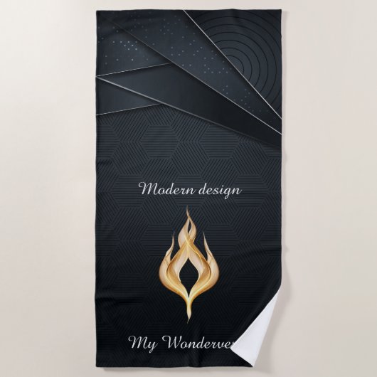 Beach towel - Flame internal Strandlaken (Voorkant)