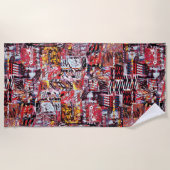 Beach Towel – Fragmented Pulse Strandlaken (Voorkant)