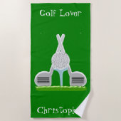 Beach Towel Golf Design Strandlaken (Voorkant)