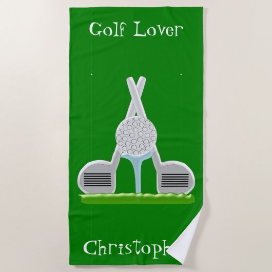 Beach Towel Golf Design Strandlaken (Voorkant)