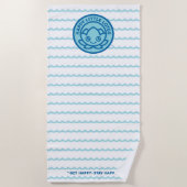 Beach Towel - Happy Little Lotus Strandlaken (Voorkant)