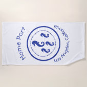Beach Towel - Home Port Zee Horses Strandlaken (Voorkant)