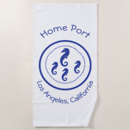 Beach Towel - Home Port Zee Horses Strandlaken