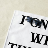 Beach Towel Husband Wife's Joke Strandlaken (In situ)