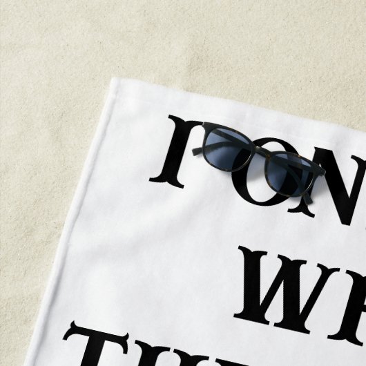 Beach Towel Husband Wife's Joke Strandlaken (In situ)