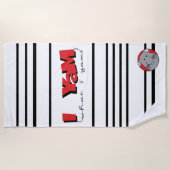 Beach Towel "I Yam What I Yam" Strandlaken (Voorkant)