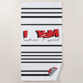 Beach Towel "I Yam What I Yam" Strandlaken (Voorkant)