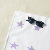 Beach Towel - Lavender - Happy Little Lotus Strandlaken (In situ)