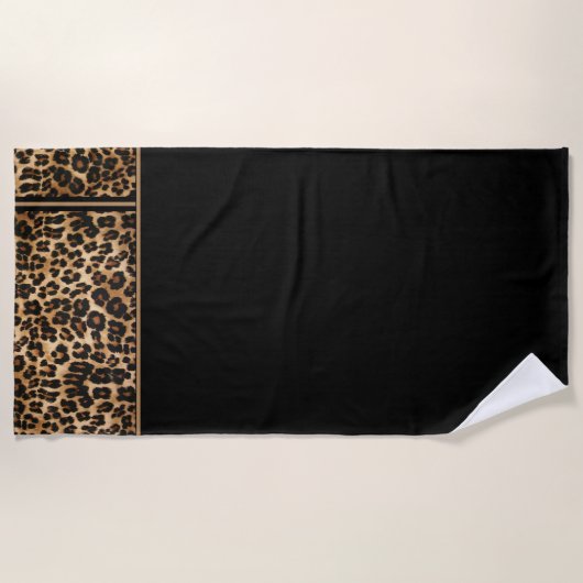 Beach Towel-Leopard-afdruk Strandlaken (Voorkant)