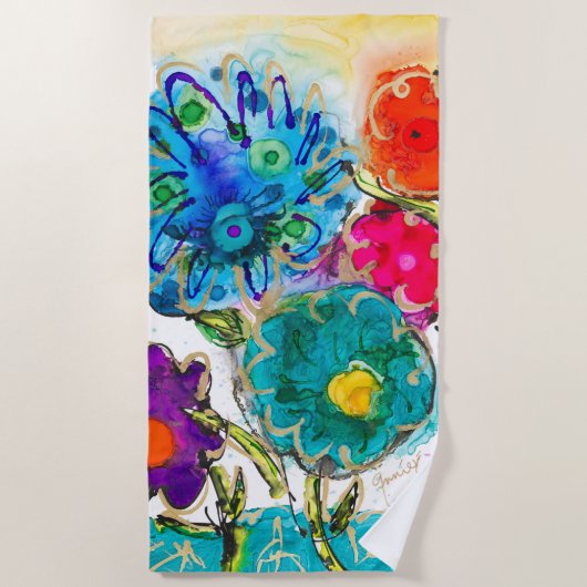 Beach Towel Lovitude Winking Strandlaken (Voorkant)