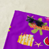 Beach Towel Paars Fun Sun Strandlaken (In situ)