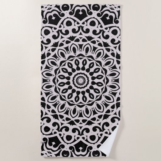 Beach Towel Tribal Mandala G385 Strandlaken (Voorkant)