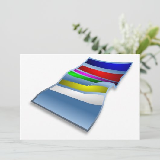 Beach Towel-uitnodigingen Kaart (Staand voorkant)