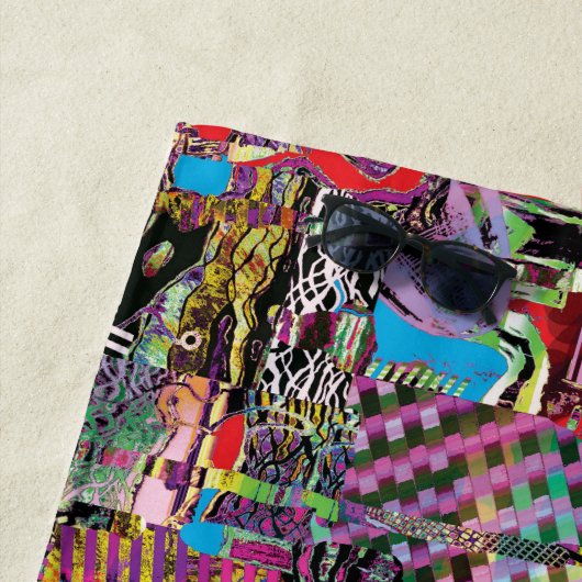 Beach Towel – Urban Fractals Strandlaken (In situ)