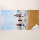 Beach Towel Uw Fotosjabloon Strandlaken (Voorkant)