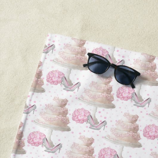 Beach Towel van de bruiloft Strandlaken (In situ)