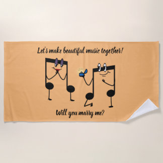 Beach Towel, wil je met me trouwen? Strandlaken