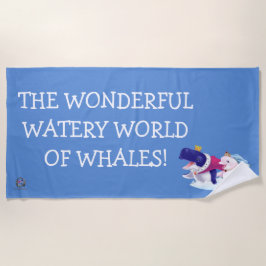 Beach Towel Wonderful Watery World of Whales Strandlaken