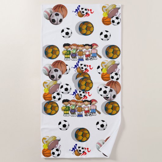 Beach Towells Sports Strandlaken (Voorkant)