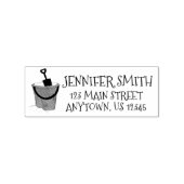 Beach Toys Bucket Pail Sand Shovel, speciaal ontwo Rubberstempel (Afrduk)