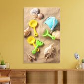 Beach Toys Canvas Afdruk (Insitu (Woonkamer))
