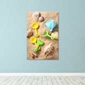 Beach Toys Canvas Afdruk (Insitu (Houten vloer))