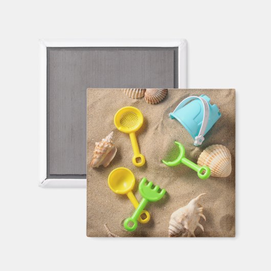 Beach Toys Magneet (Voorkant / Achterkant)
