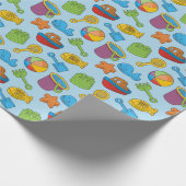 Beach Toys-pictogrammen Cadeaupapier (Hoek)
