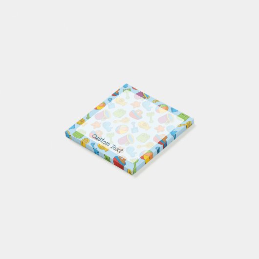 Beach Toys-pictogrammen Post-it® Notes (Schuin)