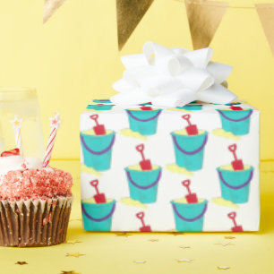 Beach Toys Sand Bucket Pail Shovel Summer Vacking Cadeaupapier