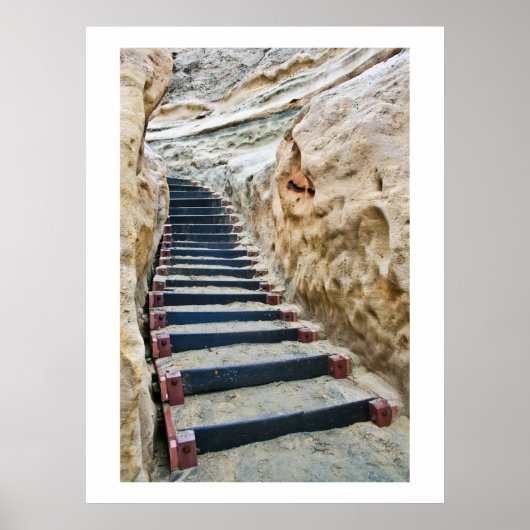 Beach trairway verticaal poster (Voorkant)