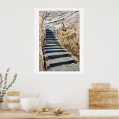 Beach trairway verticaal poster (Keuken)