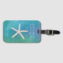 Beach Travel Wedding Bagagelabel