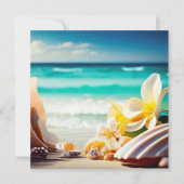 Beach Treasures Blank Wenskaart Kaart (Voorkant)