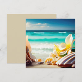 Beach Treasures Blank Wenskaart Kaart