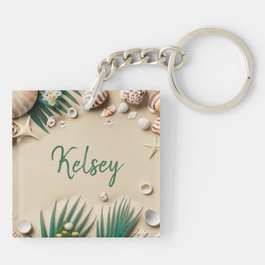 Beach Treasures Sleutelhanger (Achterkant)