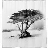 BEACH TREE Shower Curtain Douchegordijn (Voorkant)
