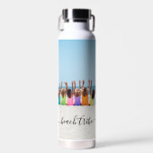 Beach Tribe Friends Vacation Bachelorette foto Waterfles (Voorkant)