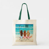 Beach Tribe Girl's Trip Bachelorette Vacation Tote Bag (Achterkant)