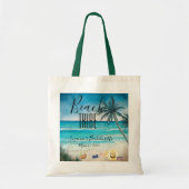 Beach Tribe Girl's Trip Bachelorette Vacation Tote Bag (Voorkant)