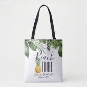 Beach Tribe Girl's Tropische Bachelorette Vacatie Tote Bag (Voorkant)
