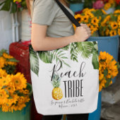 Beach Tribe Girl's Tropische Bachelorette Vacatie Tote Bag