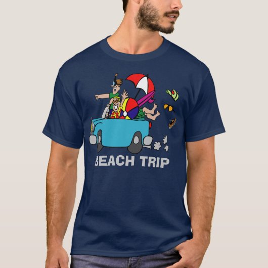 Beach trip t-shirt (Voorkant)
