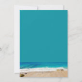 Beach Tropical Chic Gay Wedding Invitation Kaart (Achterkant)
