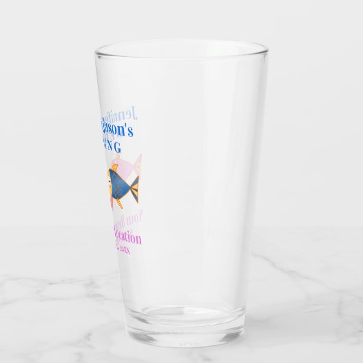 Beach tropical Destination Beer Pint Glas (Links)