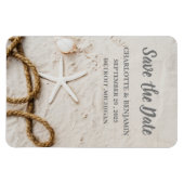 Beach Tropical Destination Wedding Save the Date Magneet (Horizontaal)